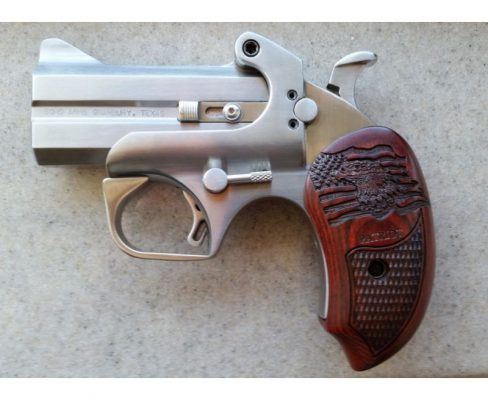 Bond Arms Patriot Defender Derringer Stainless with Wood Grips 45LC/410 ...