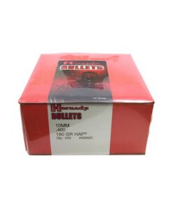 Hornady .40 Caliber Bullets 500 Projectiles Hollow points 180 Grains