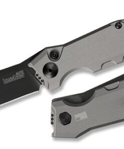 Kershaw Launch 7 Automatic Knife Gray Handle – 3.7″ Plain Clip-Point Blade