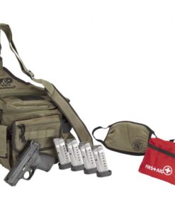 Smith and Wesson M&P9 Shield 9mm 3.1″ Barrel 8-Rounds Bug Out Bag Bundle